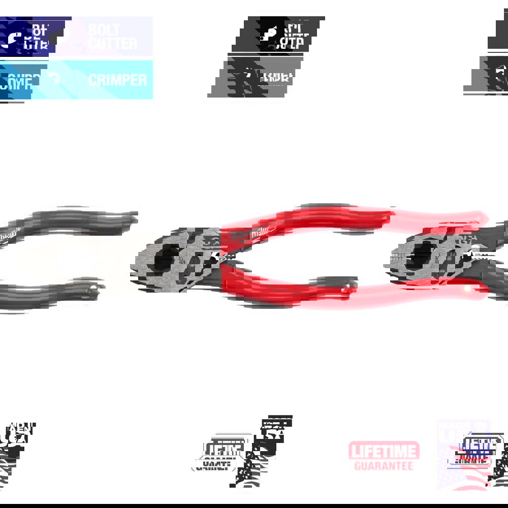 Pliers; Jaw Texture: Crosshatch ; Plier Type: Lineman's ; Jaw Length (Inch): 1-7/8 ; Jaw Length (Decimal Inch): 1.8750 ; Jaw Width (Inch): 1-1/4 ; Jaw Type: Linesman